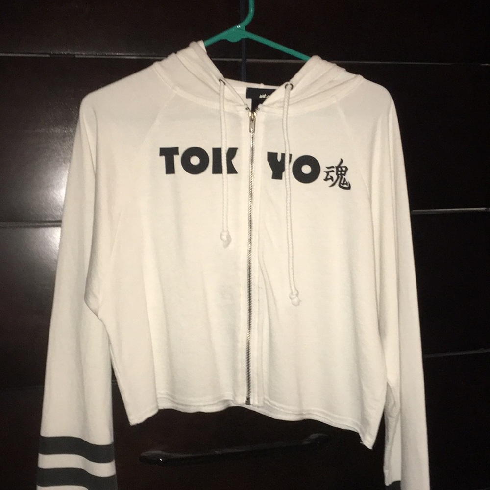 Cropped Zip up Hoodie